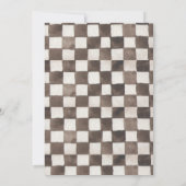 Race Car Birthday Uitnodiging (Achterkant)