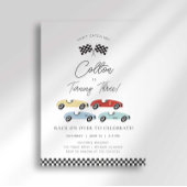 Race Car Birthday Uitnodiging