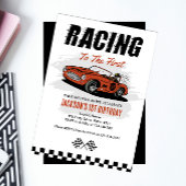 Race Car Birthday Uitnodiging