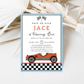 Race Car Birthday Uitnodiging