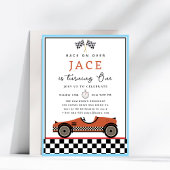 Race Car Birthday Uitnodiging
