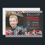 Race Car Birthday Uitnodiging. Boy Birthday Party Kaart<br><div class="desc">Race Car Birthday Uitnodiging met aangepaste foto. Jongen Birthday party. Jongen Racing Car-verjaardagsfeestje uitnodigen. Chalkboard nodigt bday uit. Eerste eerste verjaardag. 1e 2e 3e 4e 5e 6e 7e 8e 10e 11e 13e 13e 14e 15e, om het even welke leeftijd. Voor verdere aanpassing, te klikken gelieve de knoop "van de Aanpassing...</div>