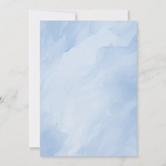 Race Car Blue Waterverf Boy Eerste Verjaardag Kaart (Achterkant)