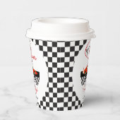 Race Car Boy Baby Shower | Little Racer Party Papieren Bekers (Rechts)