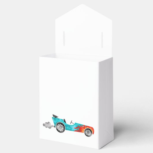 Race Car Boy Birthday Party Bedankdoosjes (Geopend)