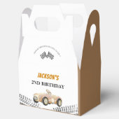 Race Car Boy Birthday Party Bedankdoosjes (Geopend)