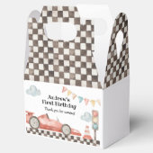 Race Car Boy Birthday Party Bedankdoosjes (Geopend)