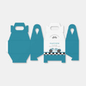 Race Car Boy Birthday Party Bedankdoosjes (Uitgevouwen)