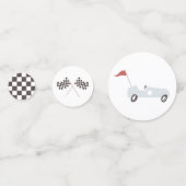 Race Car Boy Birthday Party Confetti (Voorkanten)
