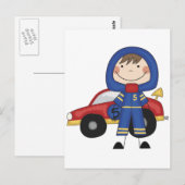 Race Car - Boy Tshirts en Gifts Briefkaart (Voorkant / Achterkant)