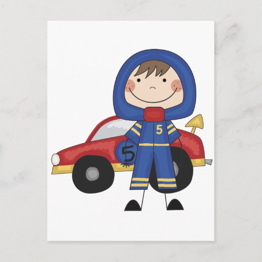 Race Car - Boy Tshirts en Gifts Briefkaart (Voorkant)
