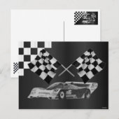 Race Car Briefkaart (Voorkant / Achterkant)