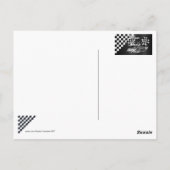 Race Car Briefkaart (Achterkant)