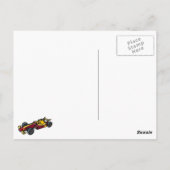 Race Car Briefkaart (Achterkant)