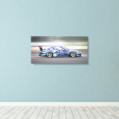 Race Car Canvas Afdruk (Insitu (Houten vloer))