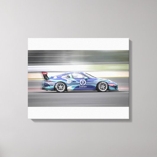 Race Car Canvas Afdruk (Voorkant)