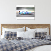 Race Car Canvas Afdruk (Insitu (Slaapkamer))