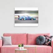 Race Car Canvas Afdruk (Insitu (Woonkamer))