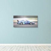 Race Car Canvas Afdruk (Insitu (Houten vloer))