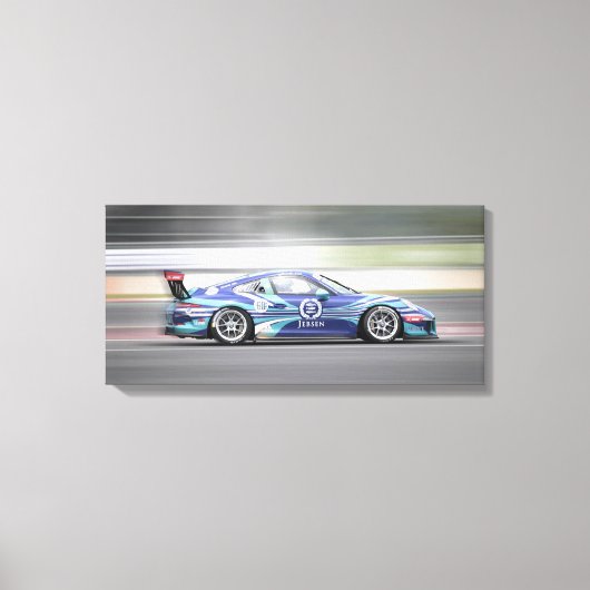 Race Car Canvas Afdruk (Voorkant)