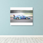 Race Car Canvas Afdruk (Insitu (Houten vloer))
