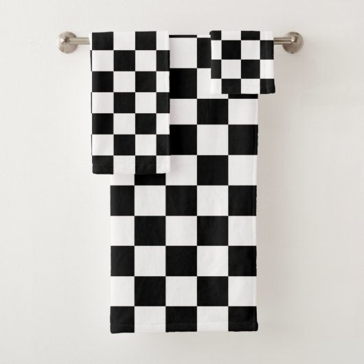 Race Car Checker - Vlaggenontwerpset Bad Handdoek (Insitu)