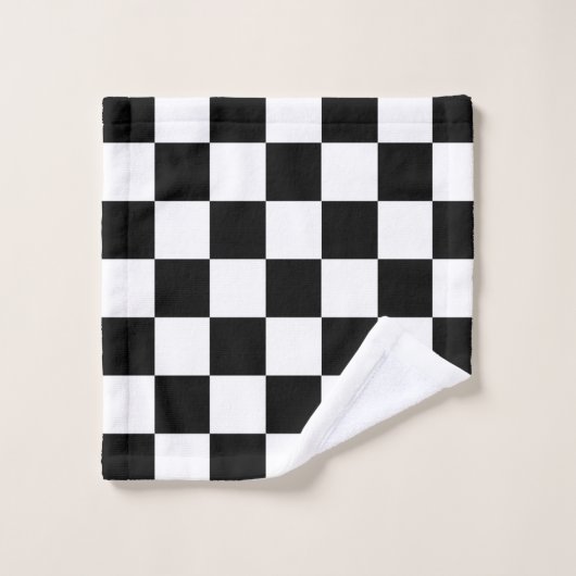 Race Car Checker - Vlaggenontwerpset Bad Handdoek (Wasdoekje)