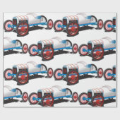  Race Car Classic Auto Cadeaupapier (Vlak)