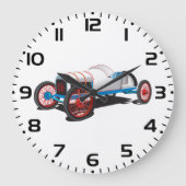  Race Car Classic Auto Grote Klok (Voorkant)
