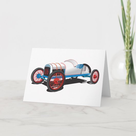  Race Car Classic Auto Kaart (Voorkant)