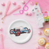 Race Car Classic Auto Papieren Bordje (Feest)