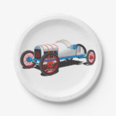 Race Car Classic Auto Papieren Bordje (Voorkant)