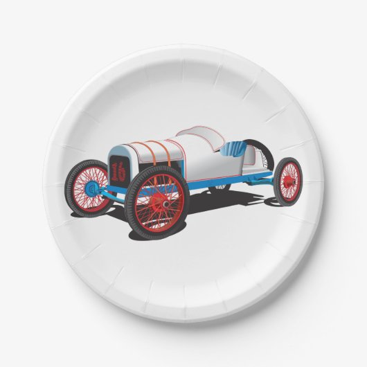  Race Car Classic Auto Papieren Bordje (Voorkant)