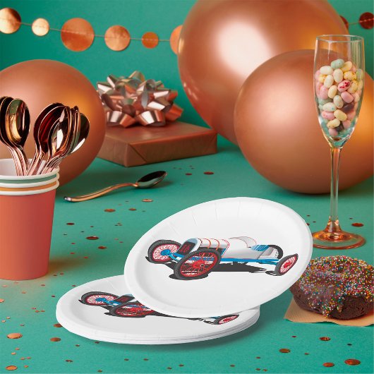 Race Car Classic Auto Papieren Bordje