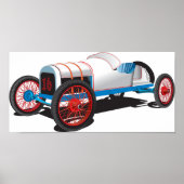 Race Car Classic Auto Poster (Voorkant)