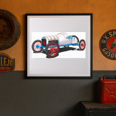  Race Car Classic Auto Poster