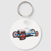  Race Car Classic Auto Sleutelhanger (Voorkant)