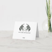 Race Car Dank u voor blanco notitie Bedankkaart (Achterkant)