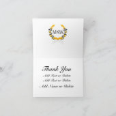 Race Car Dank u voor blanco notitie Bedankkaart (Binnen)