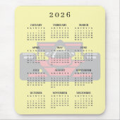 Race Car Design 2026 Calendar Mousepad Muismat (Voorkant)