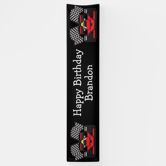 Race Car Design Banner (Verticaal)