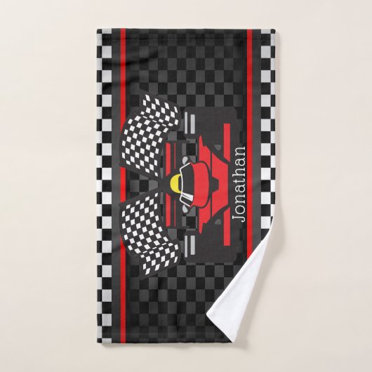 Race Car Design Bath-handdoekset Bad Handdoek (Handdoek)