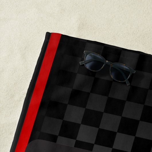 Race Car Design Beach Towel Strandlaken (In situ)