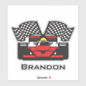 Race Car Design Contour Sticker (Vel)