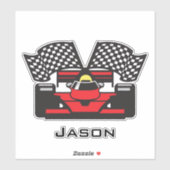 Race Car Design Contour Sticker (Vel)