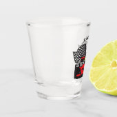 Race Car Design Shot Glass Shot Glas (Links)