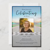 Race Car Driver Celebration of Life, Funeral Photo Kaart (Voorkant)