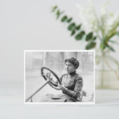 Race Car Driver Joan Newton Cuneo Briefkaart (Staand voorkant)