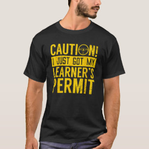 Race Car Driver Leerlingen Vergunning Rijden Race  T-shirt