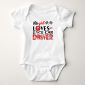 Race Car Driver Love Romper (Voorkant)